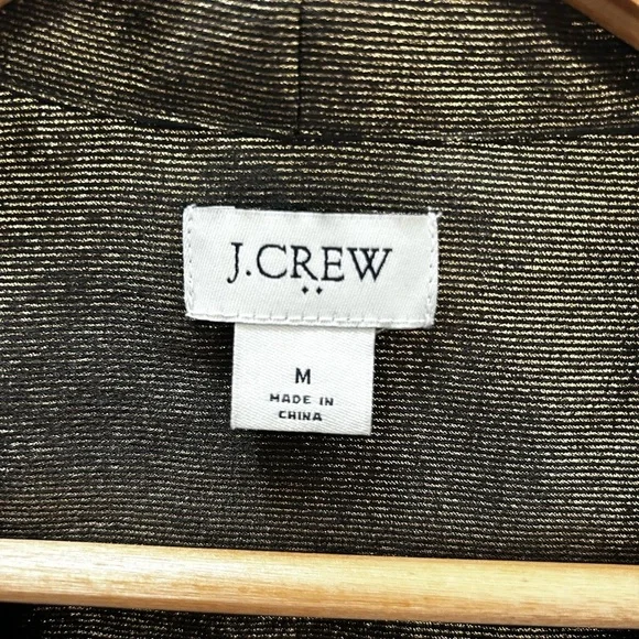 Black/Gold Button Down Shirt with Long Sleeves - Picture 3 of 3